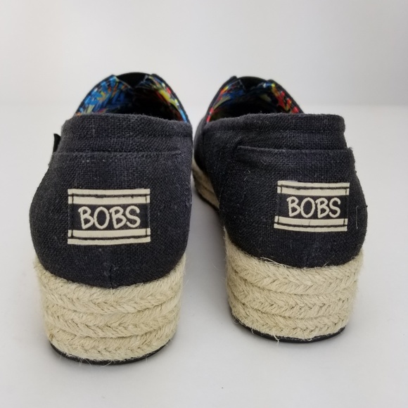 Skechers BOB's Women's Memory Foam Shoes Black - Picture 4 of 7